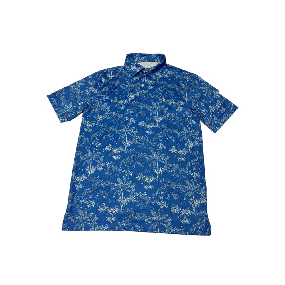 Vineyard Vines Performance Polo‎ Shirt Mens XS Tropical Palm Monkey Print Golf